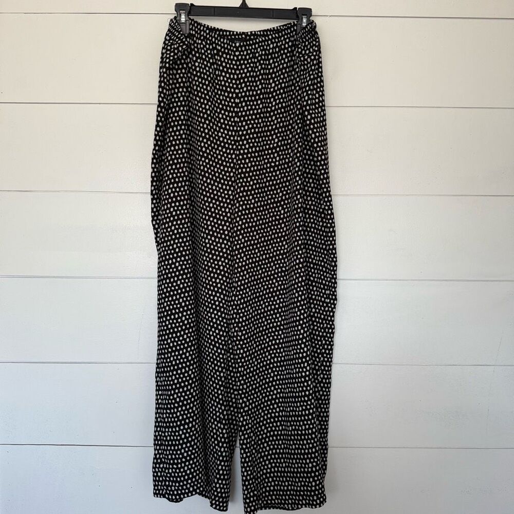 Zac & Rachel Women’s 2X Plus Size Stretchy Wide Leg Star Patterned Pants